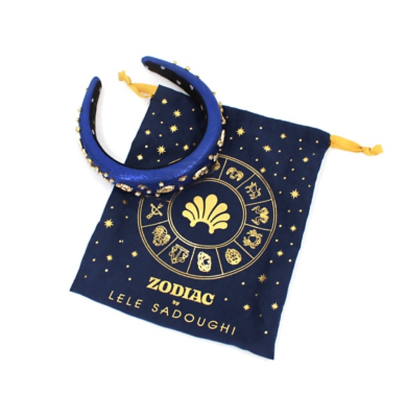 Lele Sadoughi Zodiac Virgo Alice Headband in Royal Blue - Picture 11 of 13